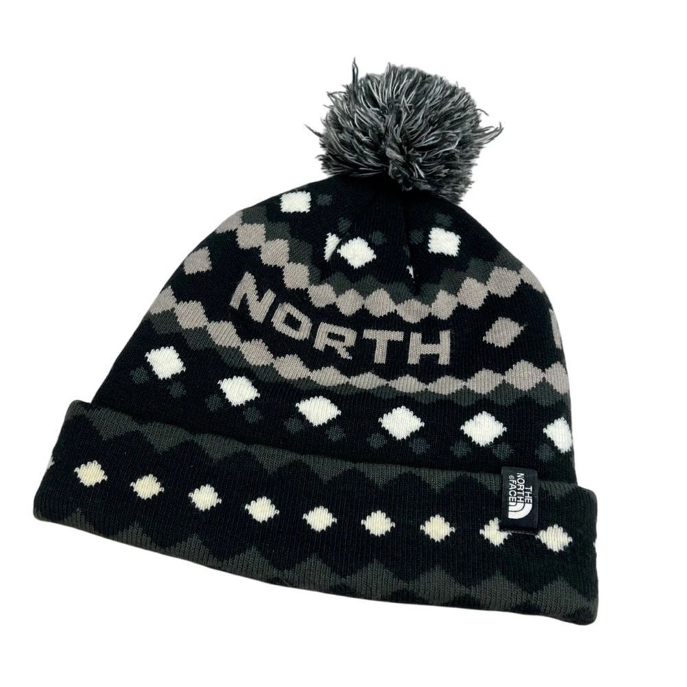 The North Face Kids' Monochrome Pom Beanie Hat